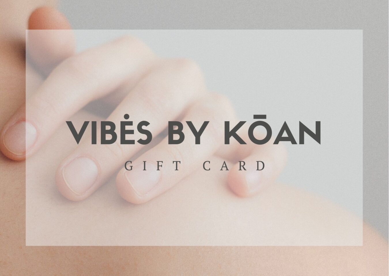 tarjeta regalo vibes by koan